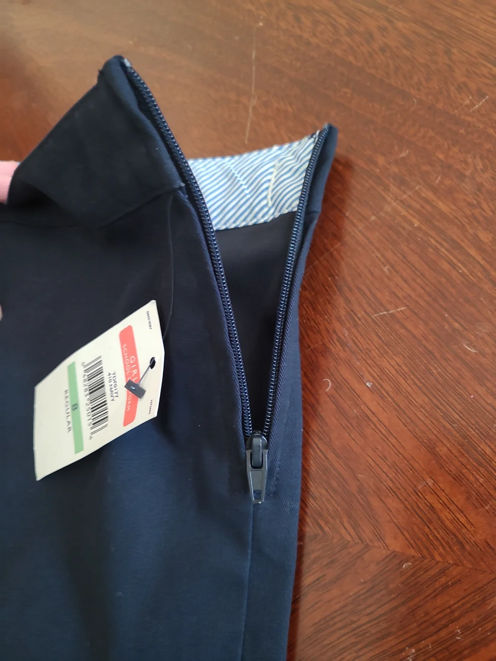 Tommy Hilfiger Girls Navy Blue A-line School Uniform Skirt Skort Size 8